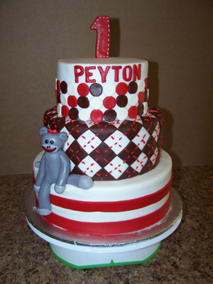 Monkey Birthday Cake on Id   Sock Monkey Cake Peyton